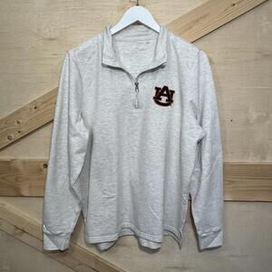 Antigua Auburn University Sweater Women's XL Tigers Football College White Grey